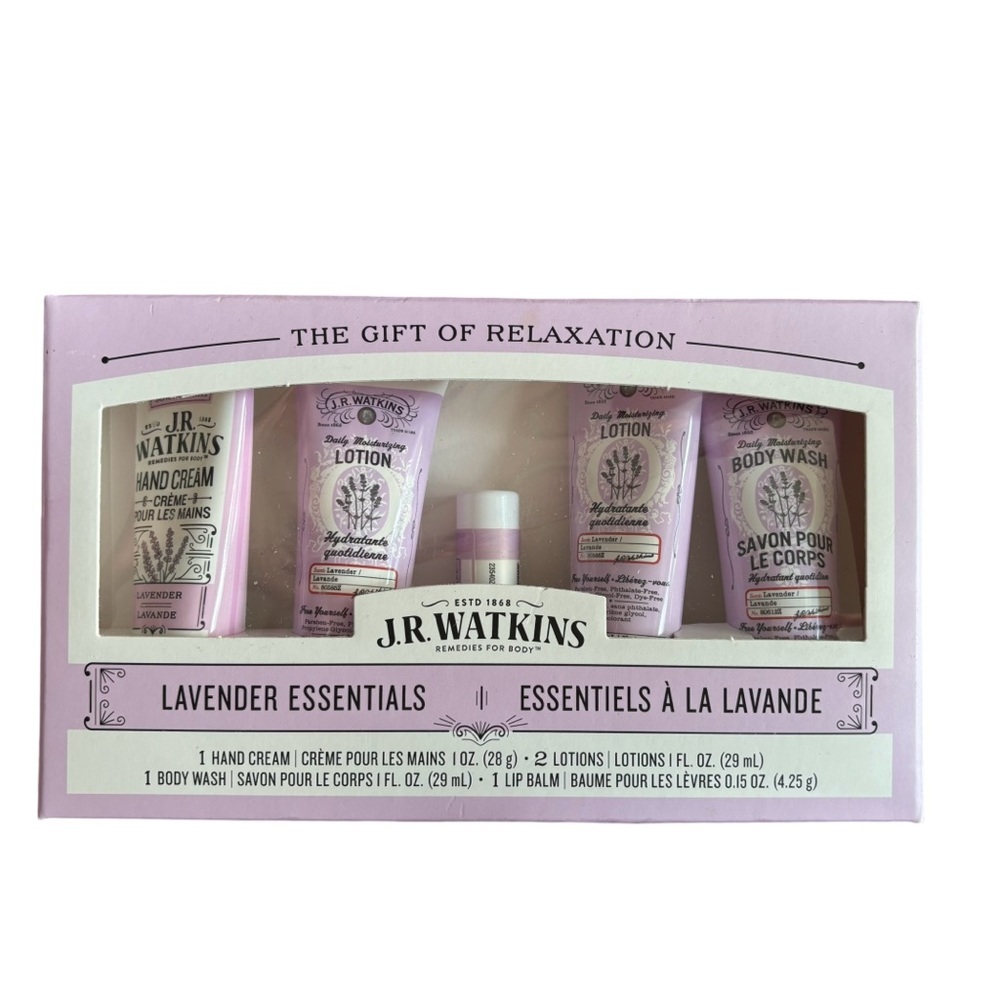 JR Watkins Lavender Essentials Gift Set new in box
